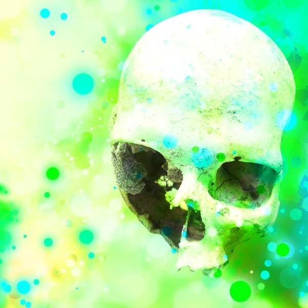 Grunge Skull Head Concept — Stock Photo, Image