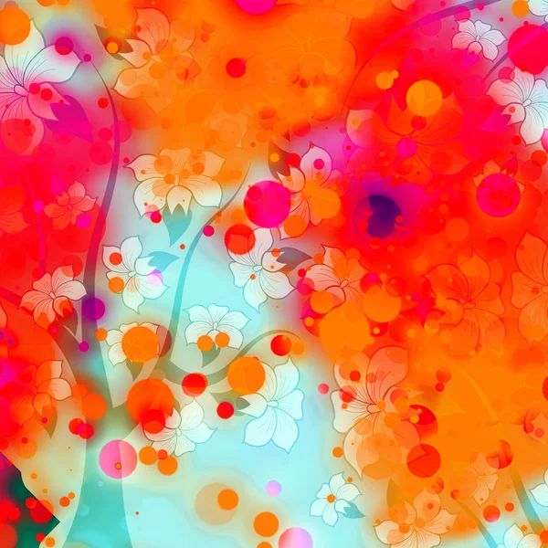 Färgad rök blommönster — Stockfoto