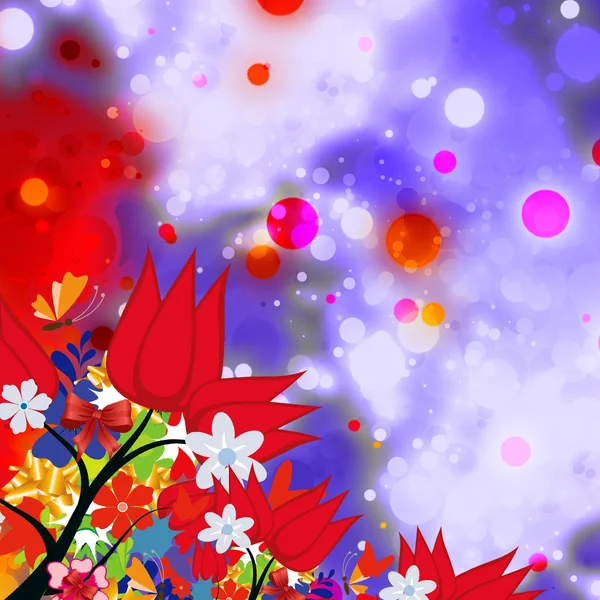 Blur Rays Design Floral — Fotografia de Stock