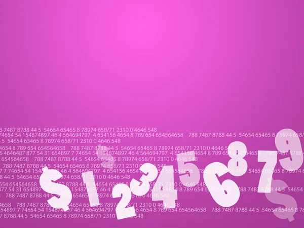 Sfondo numerico digitale rosa — Foto Stock