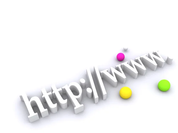 Http With WWW 3d Illustration — Stock Photo, Image
