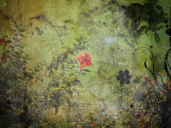 Florierende Grunge Textur Wand — Stockfoto
