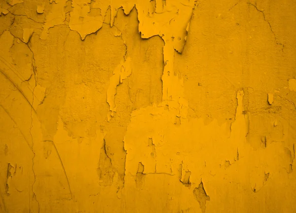 สีเหลืองผนัง Grunge — ภาพถ่ายสต็อก
