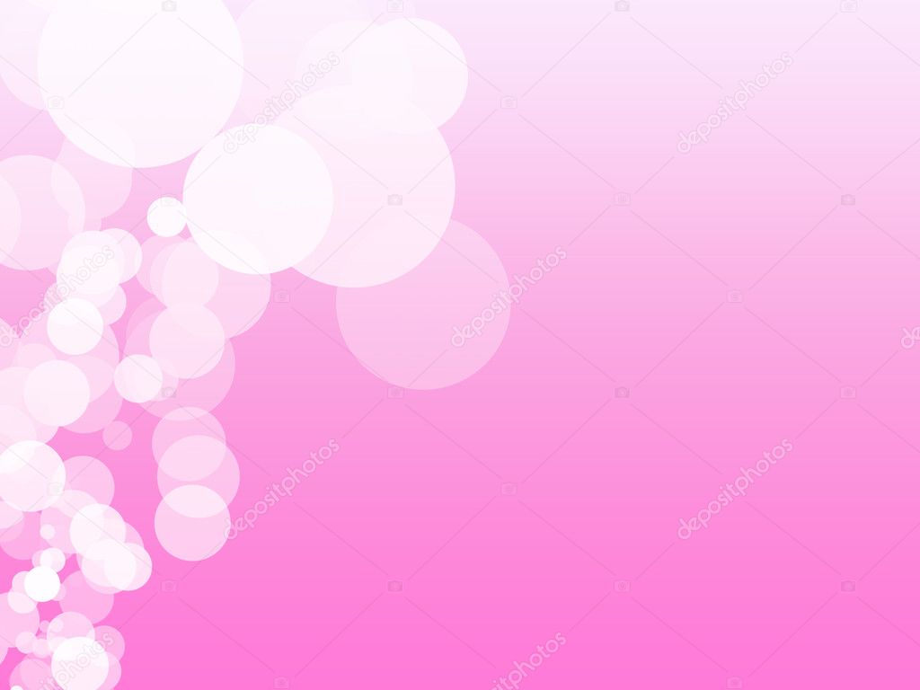 Pink Background Bubbles Style