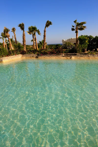 Swimming Pool Area Hotel — Stock Photo, Image
