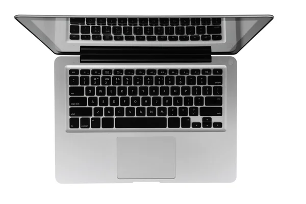 Laptop Elszigetelt Fehér Background — Stock Fotó