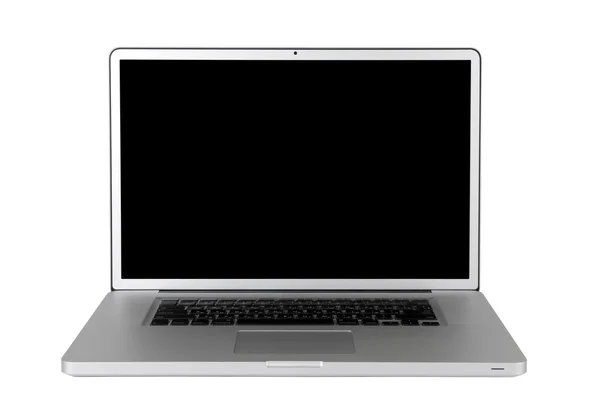Laptop ile a siyah perde — Stok fotoğraf