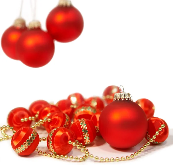 Рождественский Натюрморт Красным Мячом Лицензионные Стоковые Фото