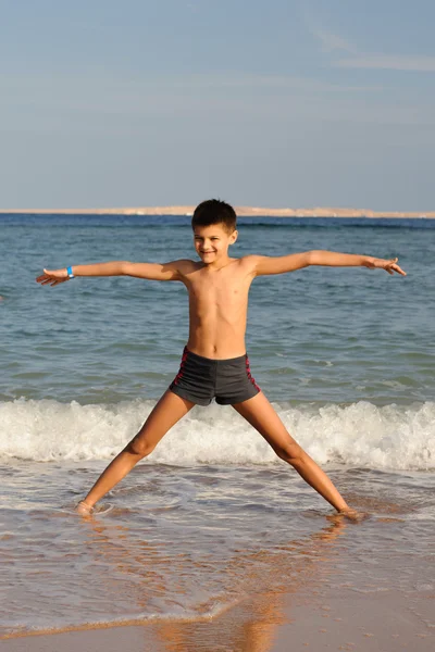 stock image Boy on the beach