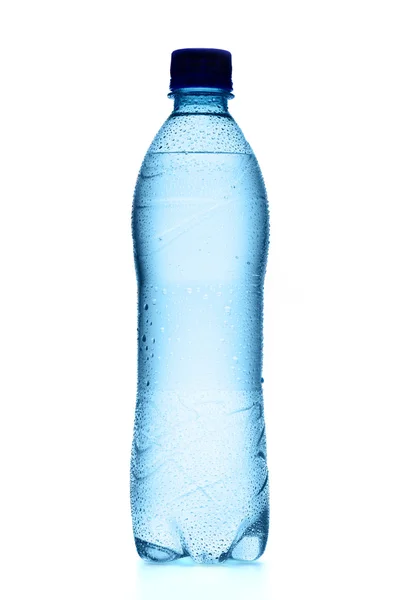 Láhev Vody Izolované Bílém — Stock fotografie