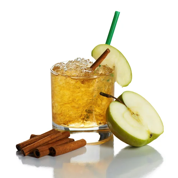 Cocktail with apple juice — Stock Photo, Image