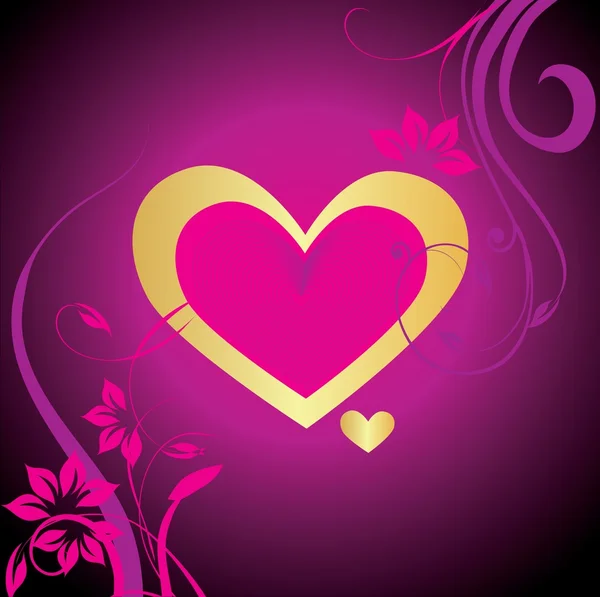 Valentýnské Pozadí Srdcem — Stock fotografie