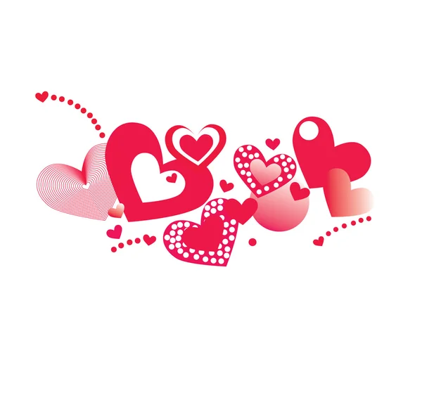 Fondo San Valentín Con Corazones —  Fotos de Stock