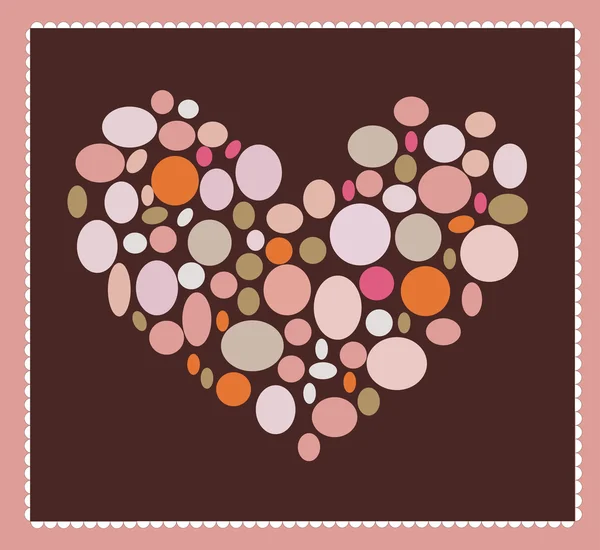 Valentine Hintergrund Mit Herz lizenzfreie Stockbilder