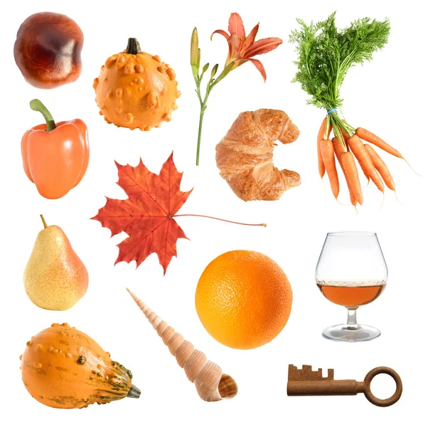 Orange objects collection — Stock Photo, Image