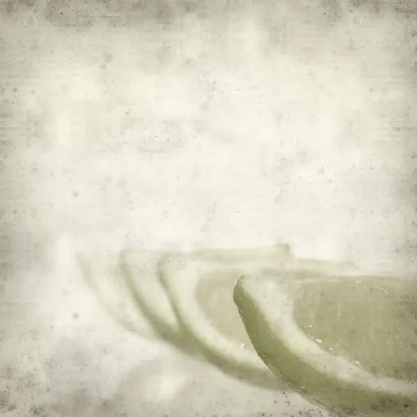 Stock image Textured old paper background with cut lime