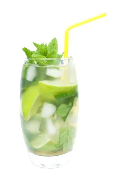 Mojito cocktail, isolated on white — Stock Photo, Image