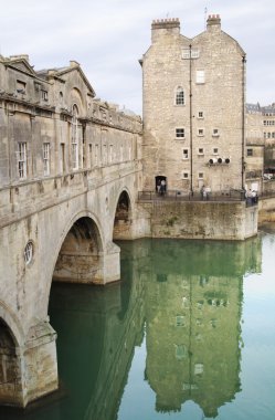 Pulteney köprü river avon, banyo kent, İngiltere