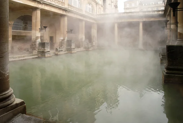 Roman l Bagni nella città di Bath, Somerset, Regno Unito, Great Bath — Foto Stock