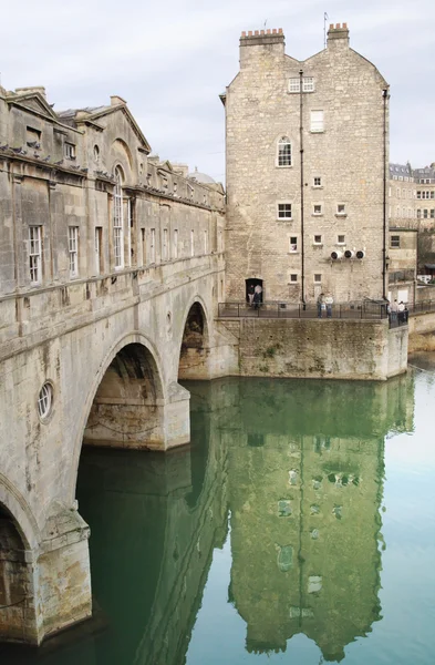 stock image Pulteney bridge over river Avon, Bath Town, England