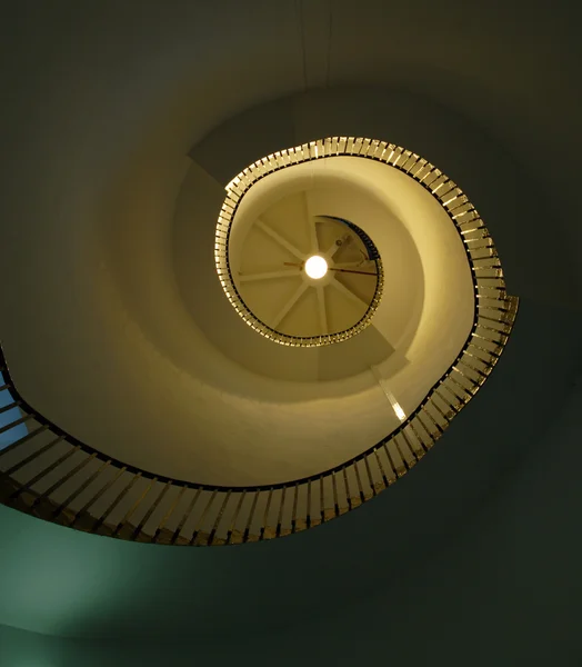 Spiral staircase in old lighthouse — Stock Photo, Image