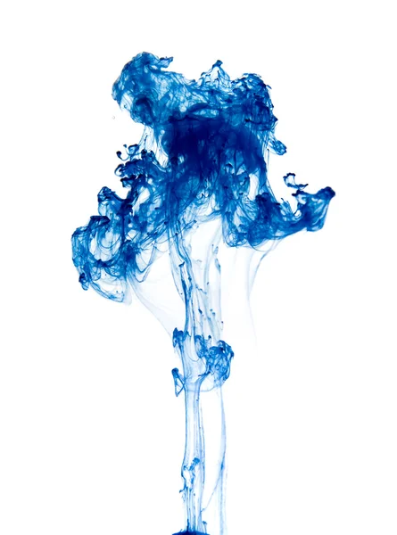 Strange flora - drop of ink going through water — Stock Photo, Image
