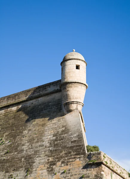 Plama de Mallorca, mura della città vecchia, torre d'angolo — Foto Stock