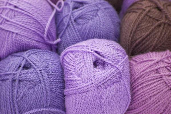 羊毛のボールは 色の調和と背景 — ストック写真