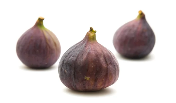 Ripe purple fig fruits isolated on white background — Stock Photo, Image