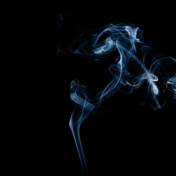 Wisp of smoke on black; — Stock Photo, Image