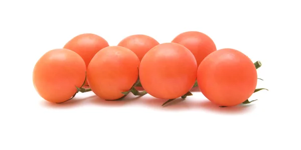 Branch of vine tomatoes isolated on white — Stock Photo, Image