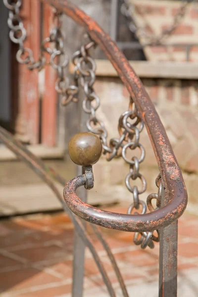 Old Handrail Detail Stairs — Stock Photo, Image