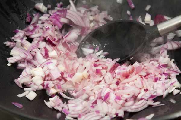 stock image Frying onions