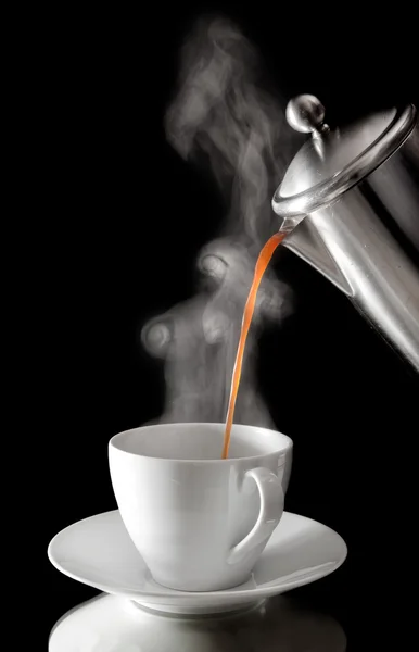 Caffè, versando — Foto Stock