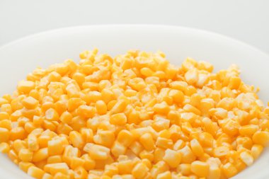 Stack of sweetcorn kernels