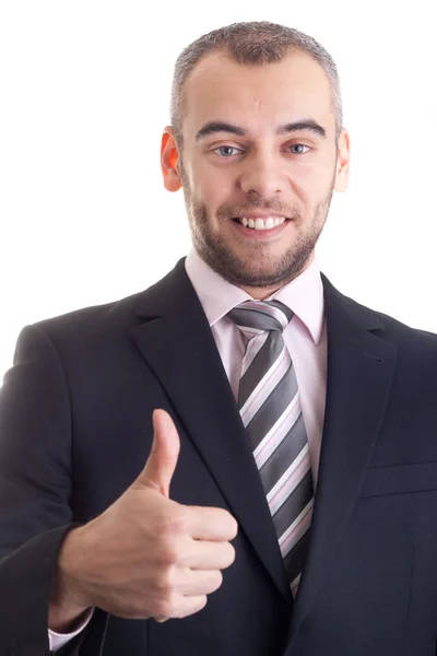 Businessman With Thumb Up — Stock Photo, Image