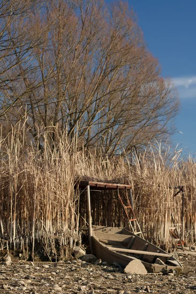 stock image Lake bed drying up due to drought