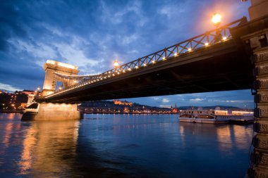 Budapest by night / Chain Bridge clipart