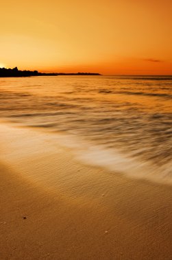 Golden Beach Sunset clipart