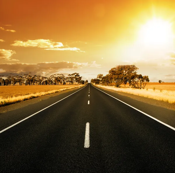 Gorgeous Sunset Road — Stock Photo, Image