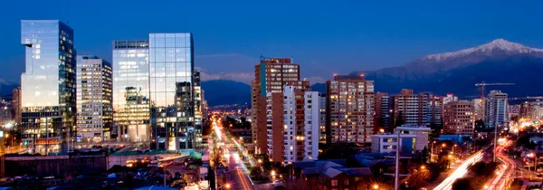 Panorama di Santiago — Foto Stock