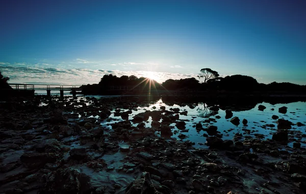 Rivermouth Sunrise — Stockfoto
