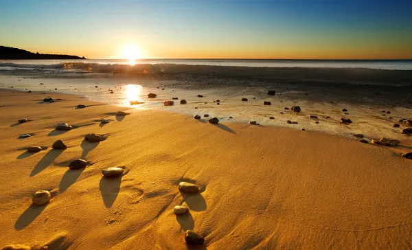 Puesta de sol playa — Foto de Stock