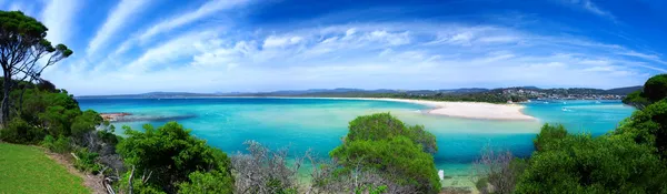Plaża raju panorama — Zdjęcie stockowe