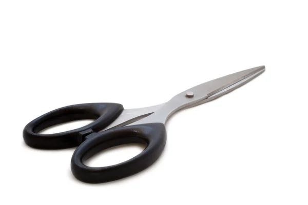 Silver Steel Scissors Isolated White Background — Stock Photo, Image