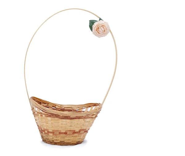 Basket Flower Solated White — Stock Photo, Image