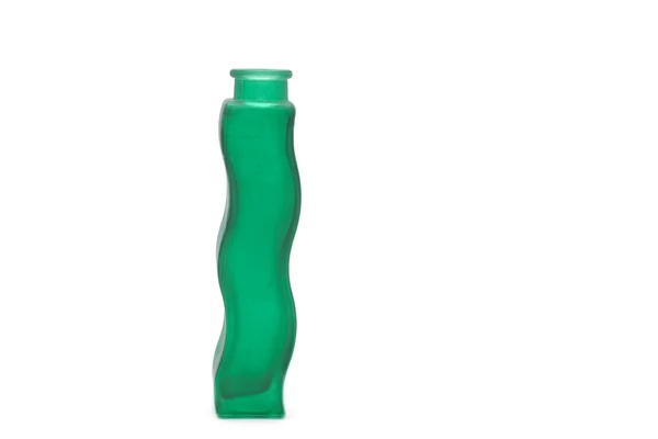 白い背景上に分離されて緑色の花瓶 — ストック写真