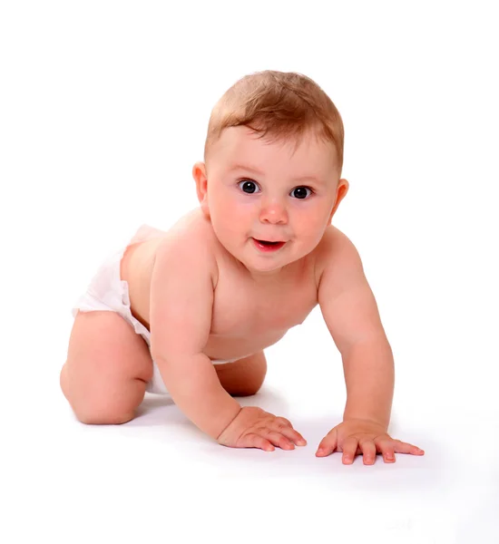 Helder beeld van kruipende baby — Stockfoto