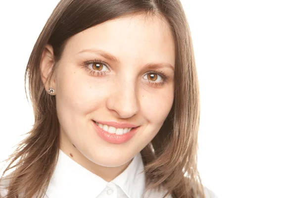 stock image Portrait of the young beautiful girl