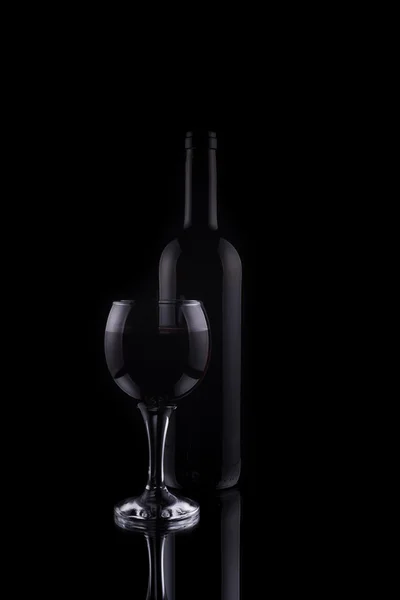 Glas wijn en slag — Stockfoto